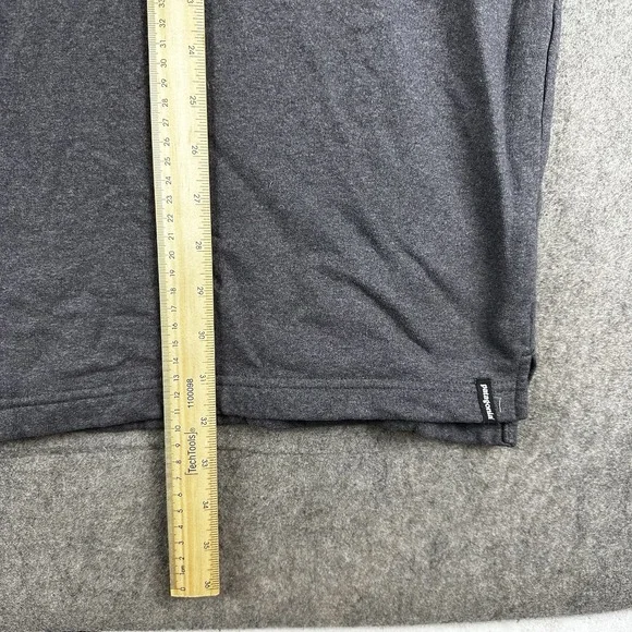 Patagonia Hoodie Men 3XL Gray Sweatshirt Pullover Wildrise Text Logo Recycled - Picture 10 of 10